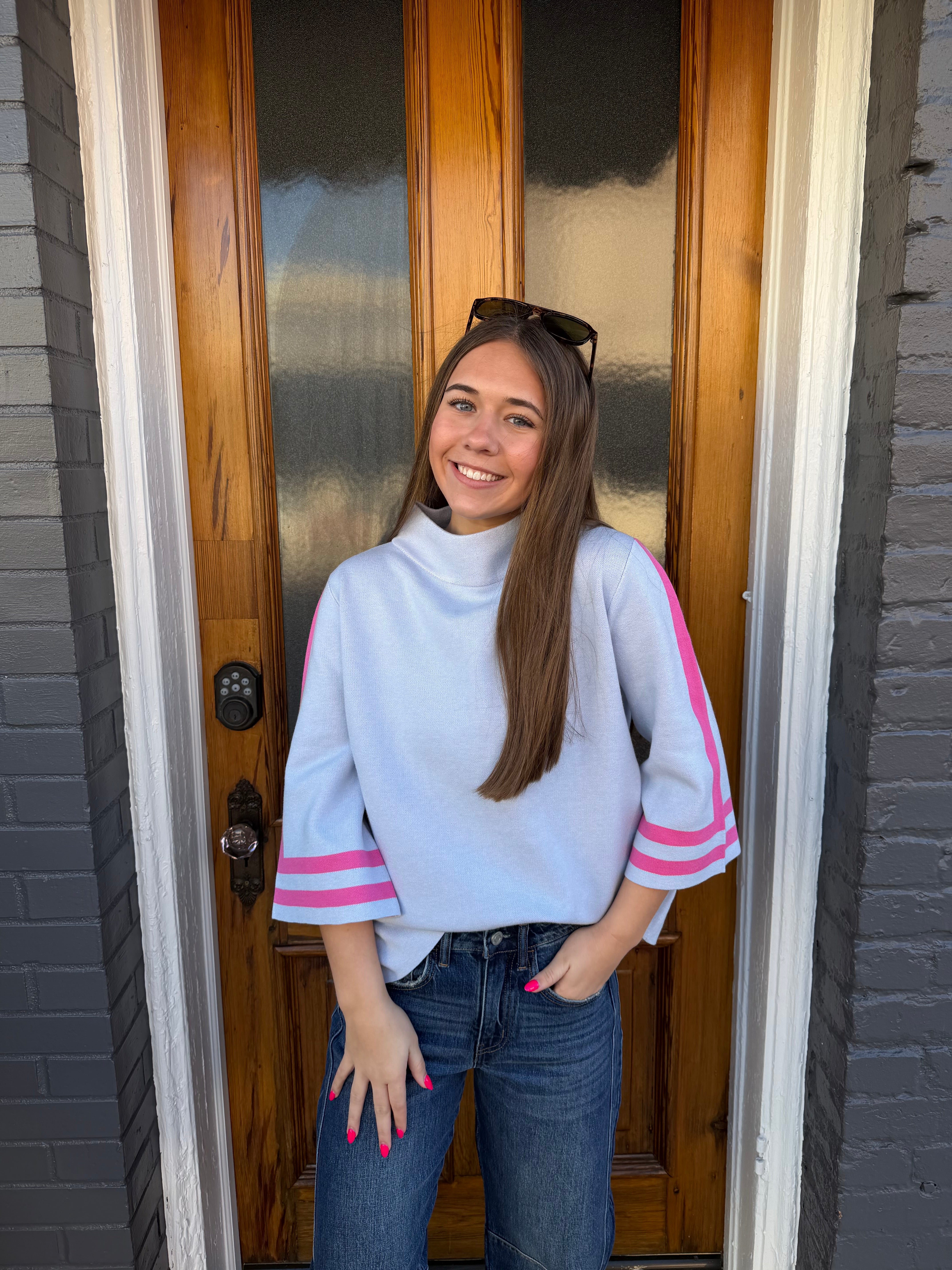 THE ALLISON SWEATER - BLUE