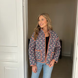 CHER PRINT JACKET - BLUE