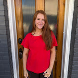 THE MATTI SLUB TOP - RED