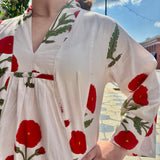 BERRY ROSE' CAFTAN DRESS