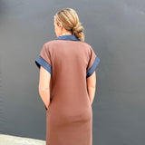 THE MALLORY DRESS - BROWN