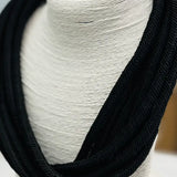 SLUB ROPE NECKLACE - BLACK