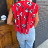 PAIGE SS TOP - RED