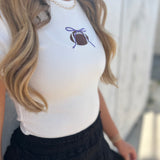 GAME DAY BOW TEE - PURPLE