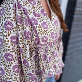 THE CHANDLER BLOUSE - PURPLE