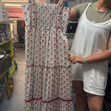 GENELIA MAXI DRESS - WHT/RED