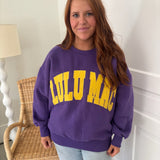 LULUMAC SWEATSHIRT - PURPLE/YEL