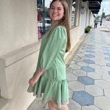 NAOMI DRESS - BASIL