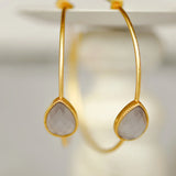 SKYLAR STONE HOOPS
