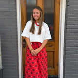 GEORGIA MEDALLION SET - RED/BLK