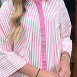 THE STRIPED SANDY DRESS - PINK