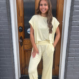 LADIES VISCOSE SET - LEMON