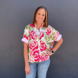 THE ROSE QUEEN BLOUSE - PINK