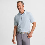 WHITE PRINTED PERFORMANCE POLO - SWEATERED SWAG