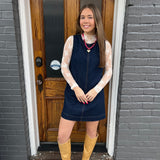 SLEEVELESS DENIM DRESS