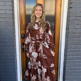 THE CHARLIE DRESS - BROWN