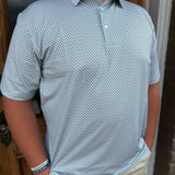 GEN TEAL PRINTED POLO