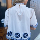 THE KAYLA TOP - ECRU
