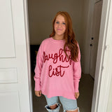 HOLIDAY SPARKLE SWEATER - PINK