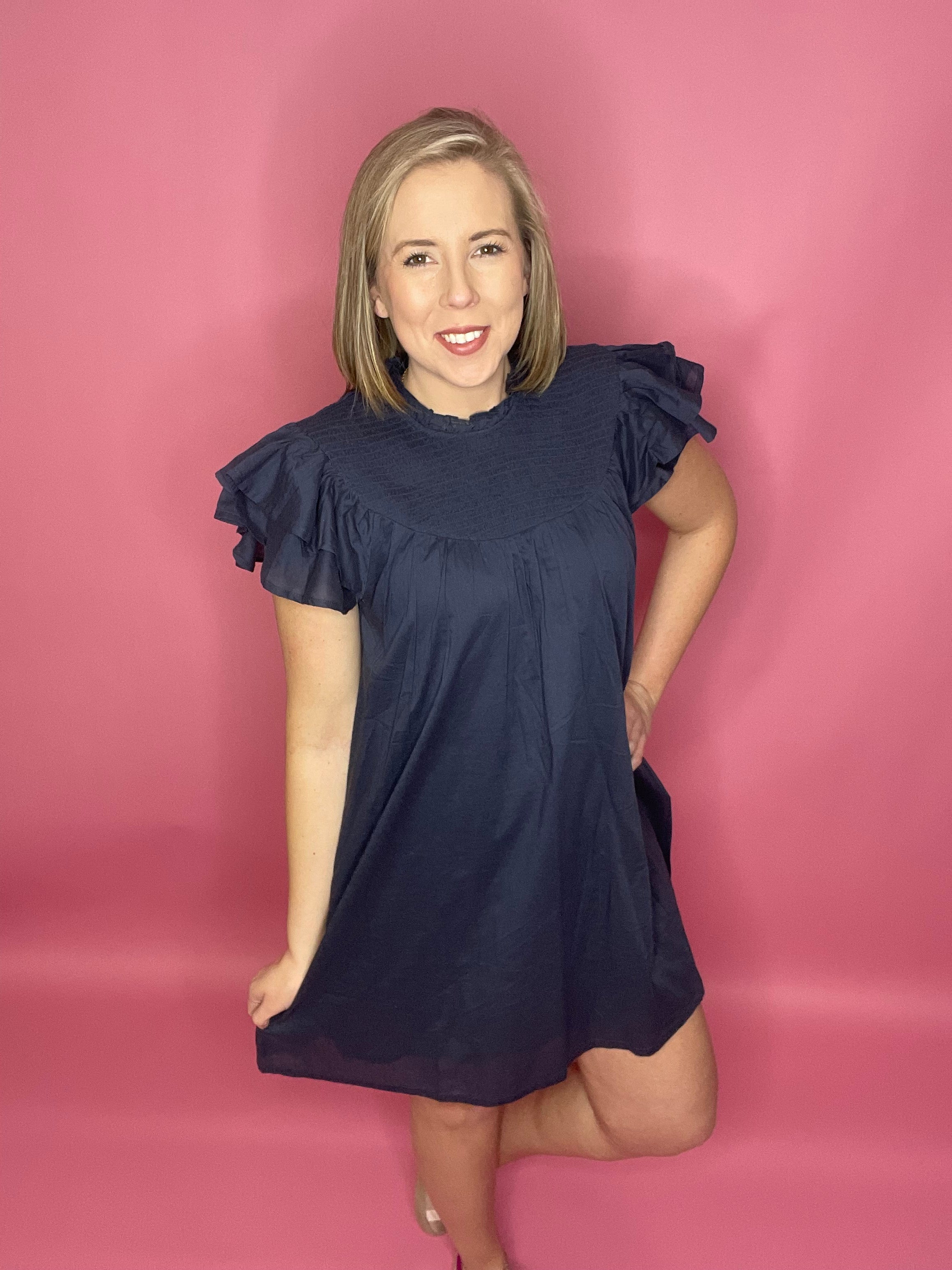 BOWERS SMOCKED DRESS