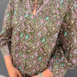 THE MARY JANE BLOUSE - BROWN