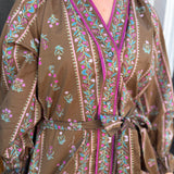 THE MALLORY DRESS - BROWN