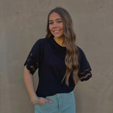 LEVY EYELET TSHIRT