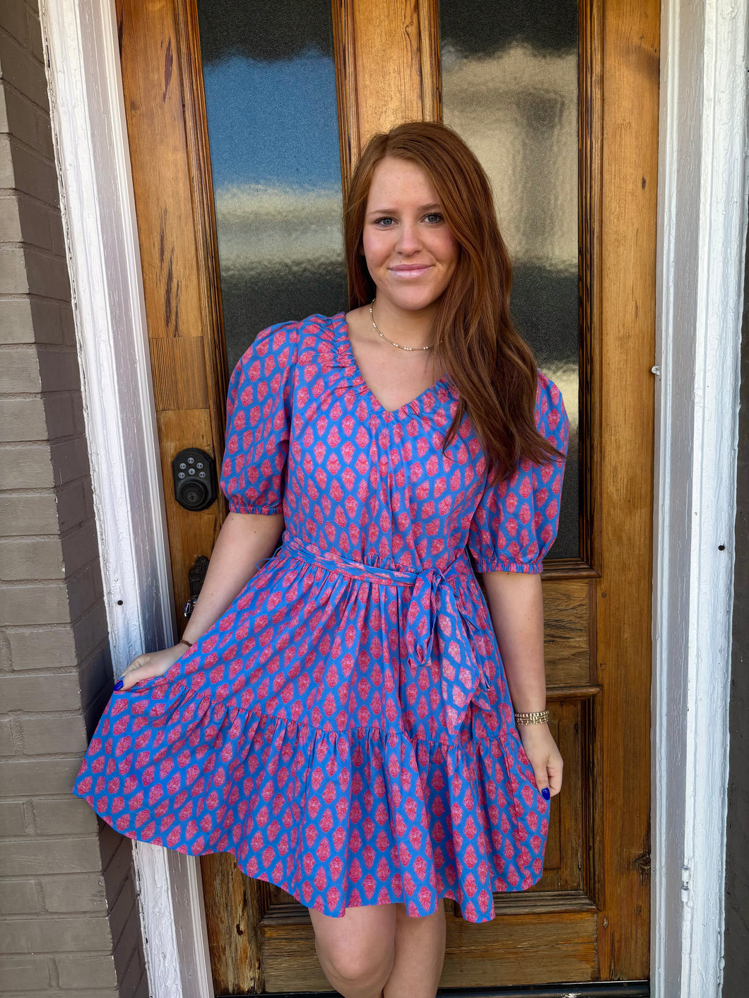 AUDRA V-NECK DRESS