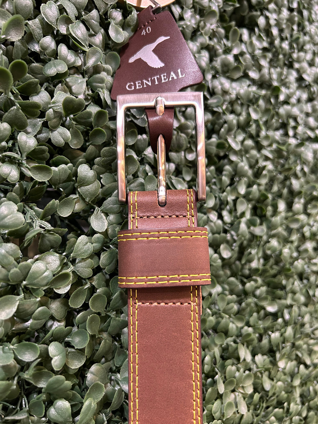 CONTRAST STITCH BELT