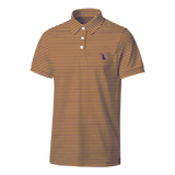 COLLEGIATE PALMS POLO - PURP/YEL