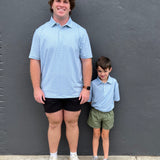 SERENE PRINTED PERFORMANCE POLO - RIPPLE EFFECT