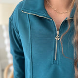 OPHELIA TOP - GULF BLUE