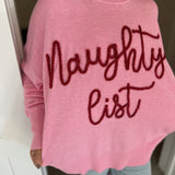 HOLIDAY SPARKLE SWEATER - PINK