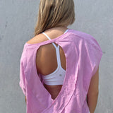 SLUB OPEN BACK TOP