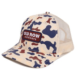 OLD ROW CAMO USA/IVORY TRUCKER HAT