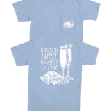 RAD CHICKS BRUNCH TEE - HYDRANGEA