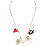 UGA PAPER CLIP NECKLACE