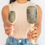 MINI BOAR BRISTLE BRUSH - TAN