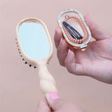 MINI BOAR BRISTLE BRUSH - TAN