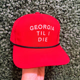 GEORGIA TILL I DIE HAT - RED