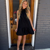 THE SYLVIA DRESS - BLACK