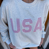 "USA" SWEATSHIRT - GREY