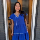 THE LILLIAN DRESS - BLUE