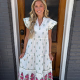 WELTON MAXI DRESS - WHITE