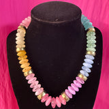 JULES CHUNKY BEADED NECKLACE - PASTEL