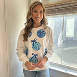 KELLY SWEATSHIRT - BLUE ORNS