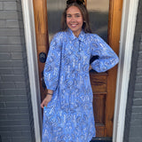 BOOKER MIDI DRESS - BLUE