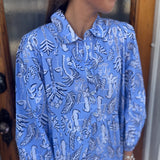 BOOKER MIDI DRESS - BLUE
