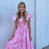 SUNSET TOILE DRESS