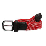 BOYS COUNTRY CLUB BELT - CARDINAL & WHITE